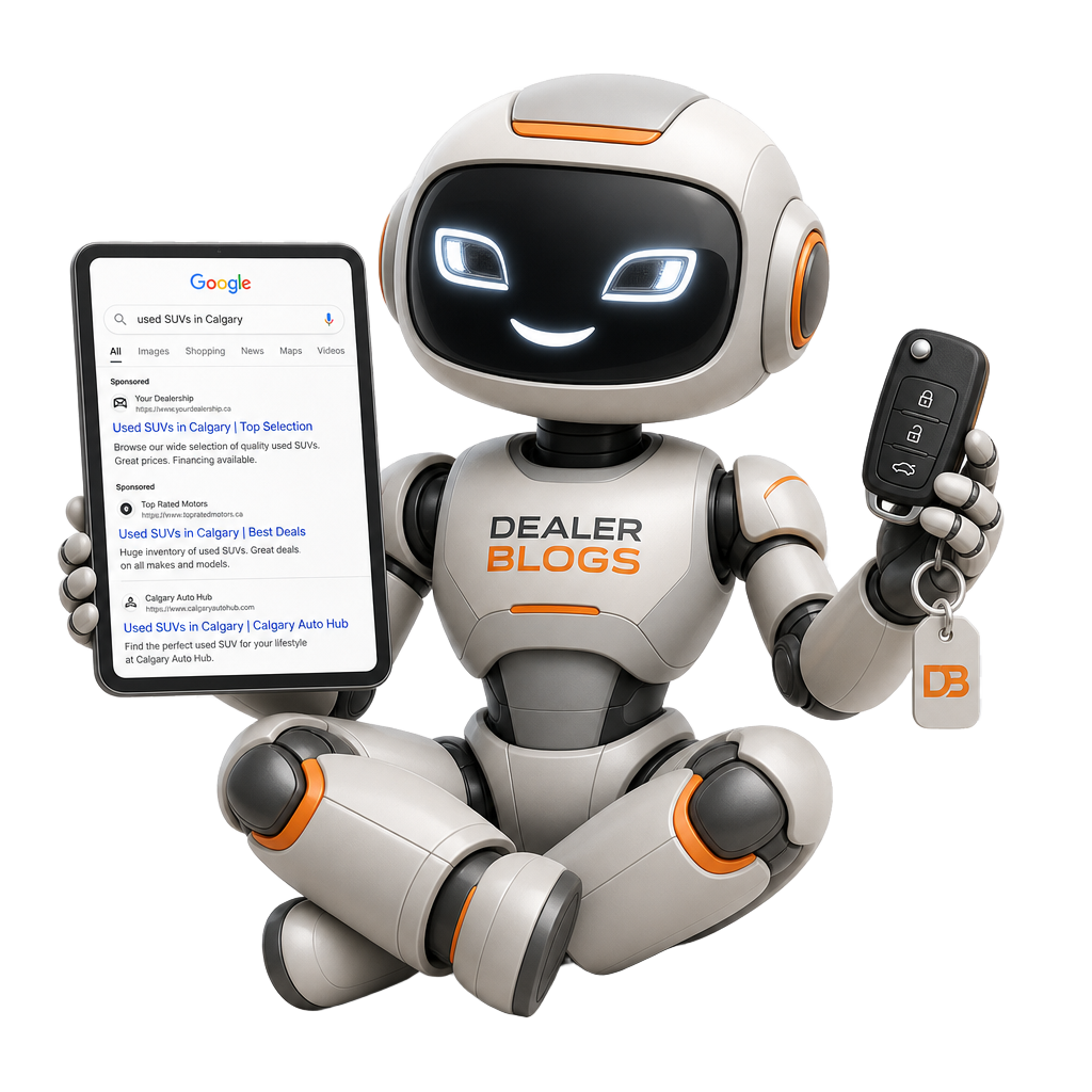 Dealer Blogs assistant — automotive content mascot